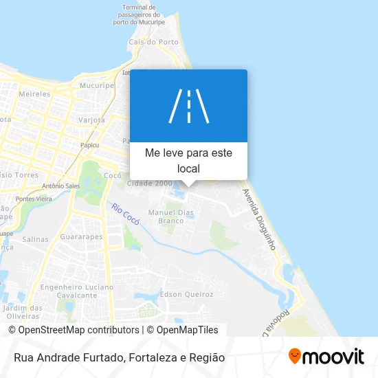 Rua Andrade Furtado mapa