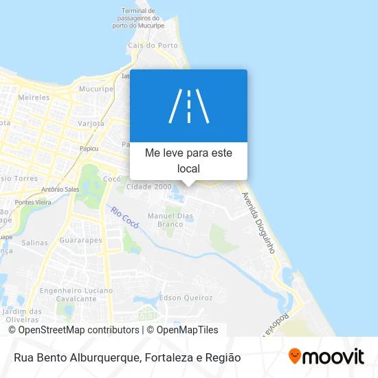 Rua Bento Alburquerque mapa