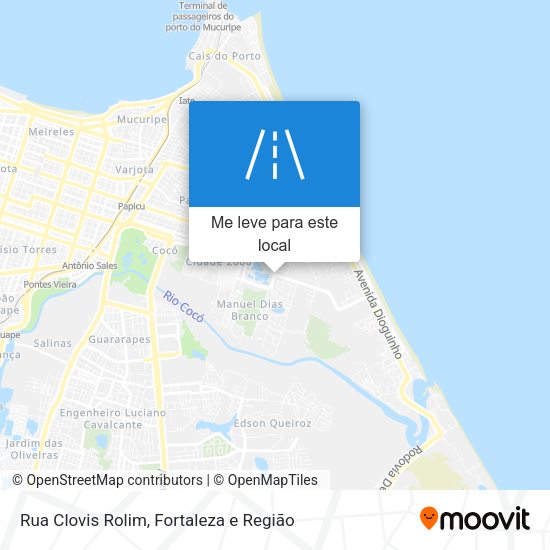 Rua Clovis Rolim mapa