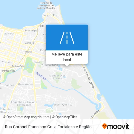 Rua Coronel Francisco Cruz mapa