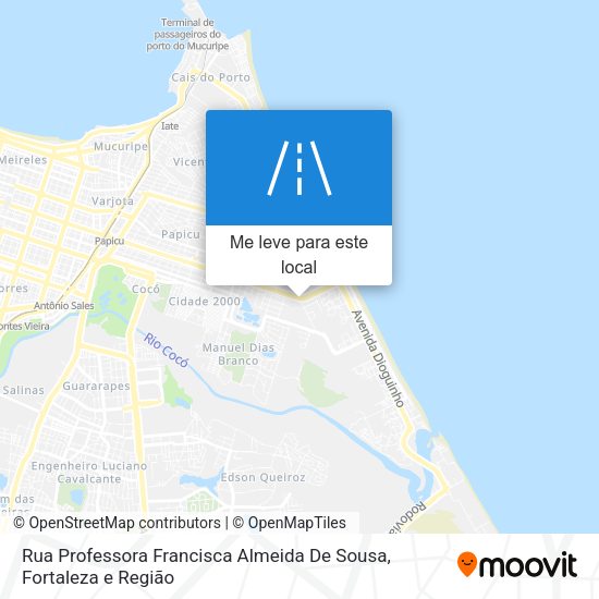 Rua Professora Francisca Almeida De Sousa mapa