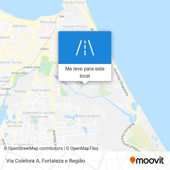Via Coletora A mapa