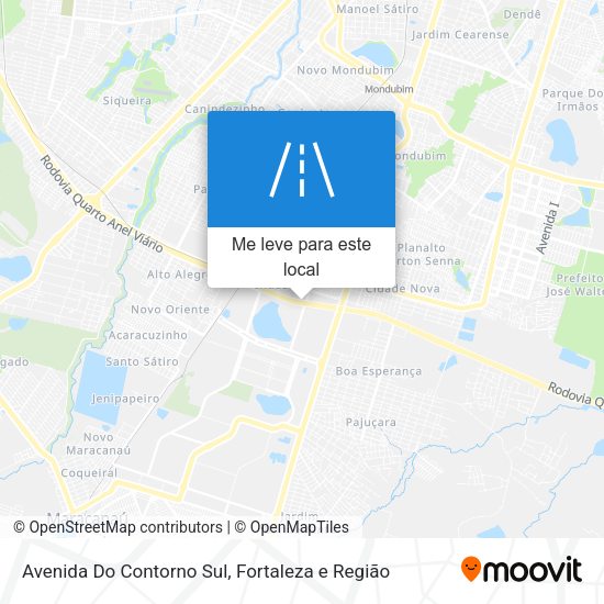 Avenida Do Contorno Sul mapa
