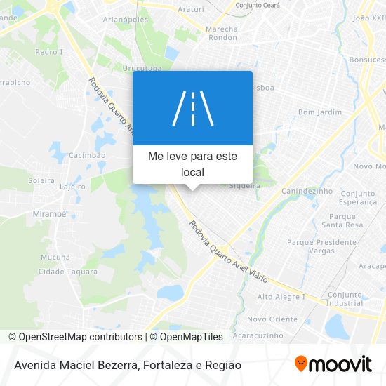 Avenida Maciel Bezerra mapa