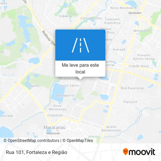 Rua 101 mapa