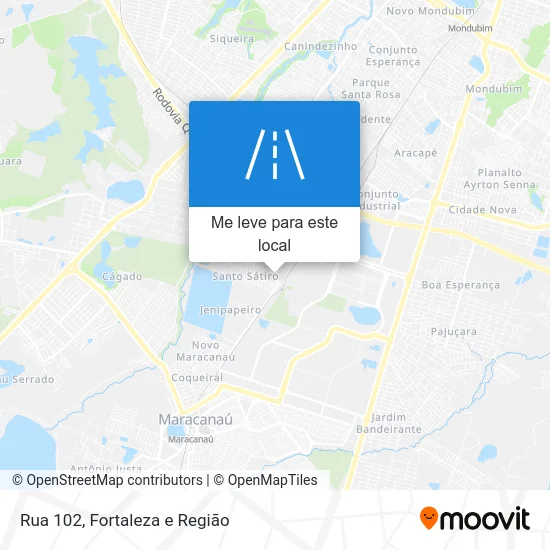 Rua 102 mapa