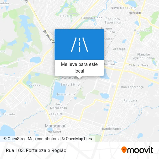 Rua 103 mapa