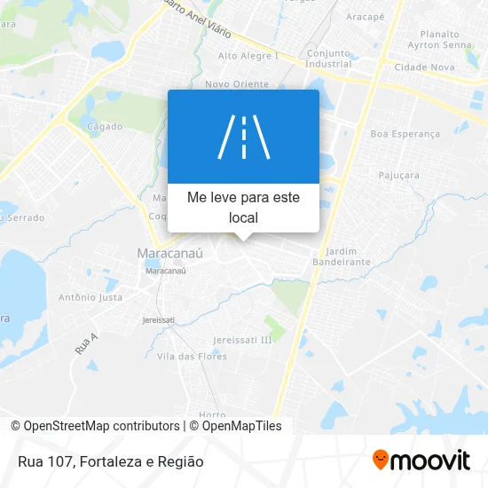 Rua 107 mapa