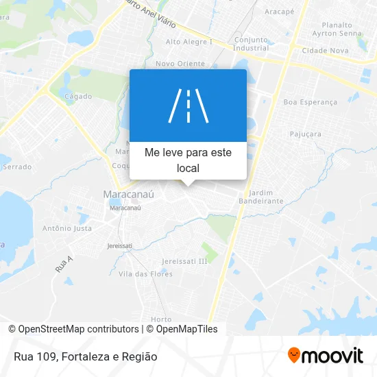 Rua 109 mapa