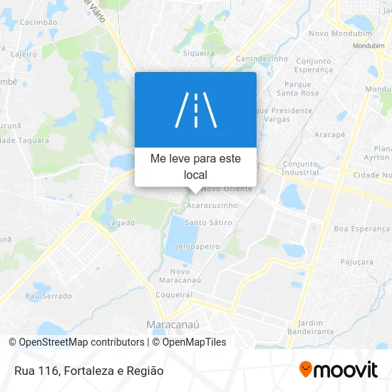 Rua 116 mapa