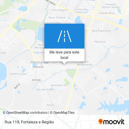 Rua 118 mapa