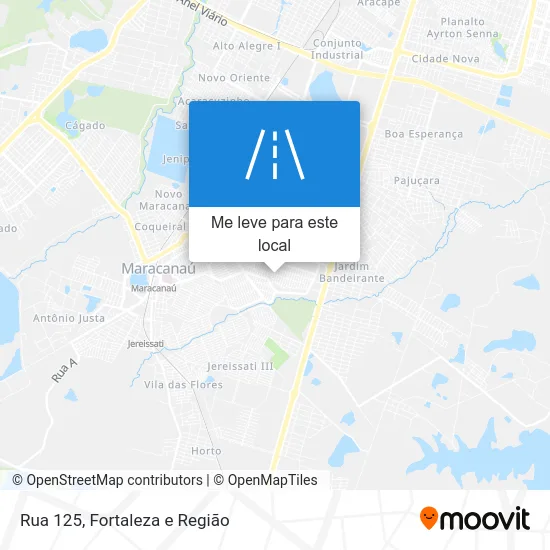 Rua 125 mapa
