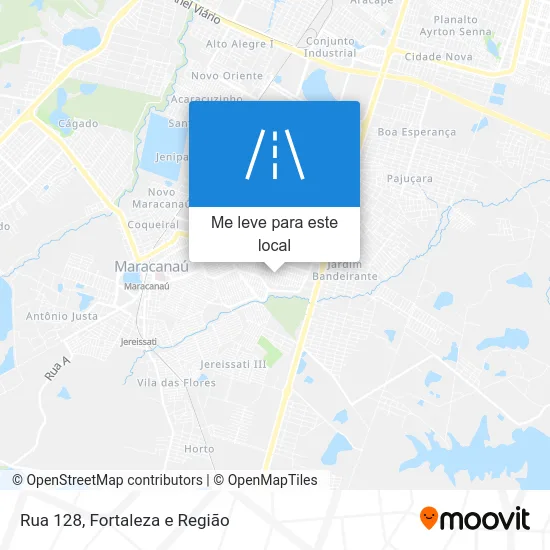 Rua 128 mapa
