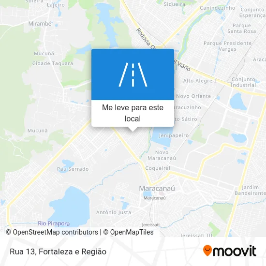 Rua 13 mapa
