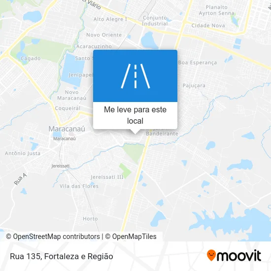 Rua 135 mapa
