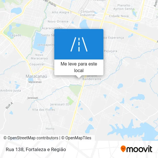 Rua 138 mapa