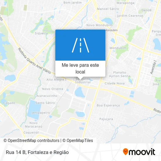 Rua 14 B mapa