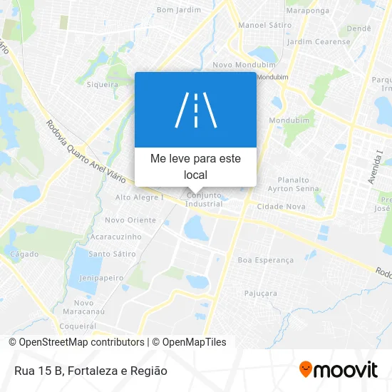 Rua 15 B mapa