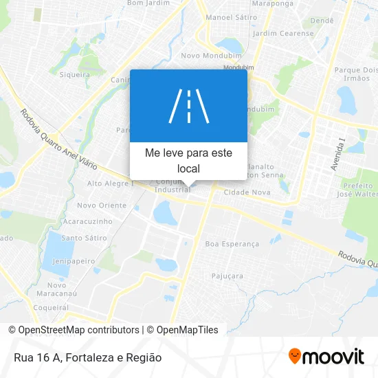 Rua 16 A mapa