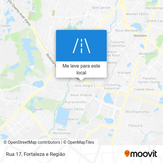 Rua 17 mapa