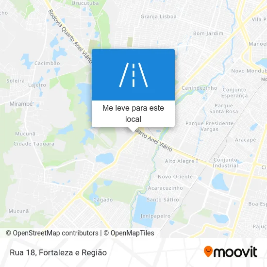 Rua 18 mapa