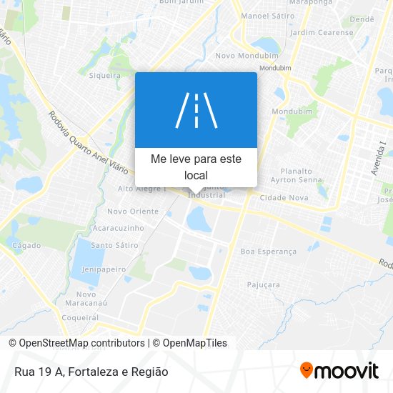 Rua 19 A mapa