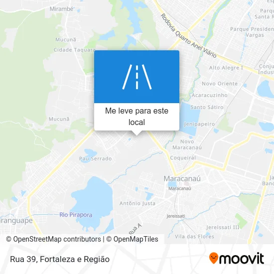 Rua 39 mapa