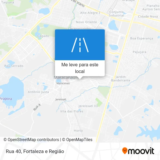 Rua 40 mapa