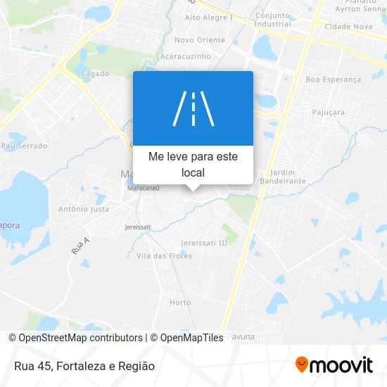 Rua 45 mapa