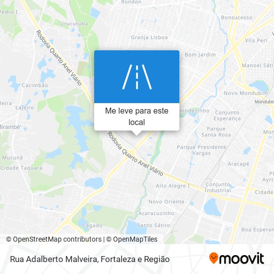 Rua Adalberto Malveira mapa