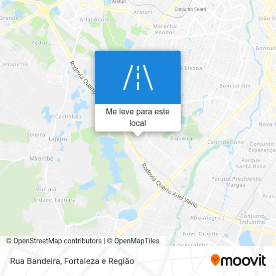 Rua Bandeira mapa