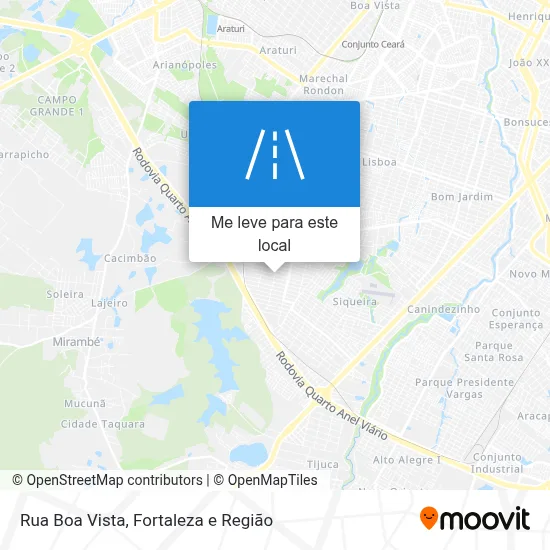 Rua Boa Vista mapa