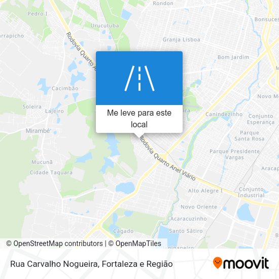 Rua Carvalho Nogueira mapa