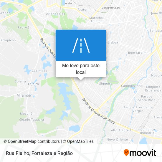 Rua Fialho mapa