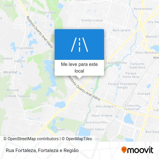 Rua Fortaleza mapa