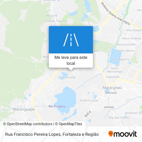 Rua Francisco Pereira Lopes mapa