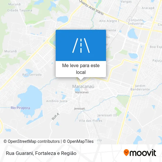 Rua Guarani mapa