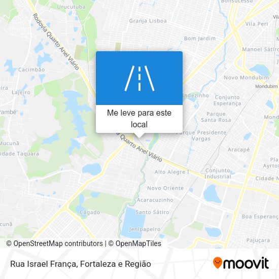 Rua Israel França mapa