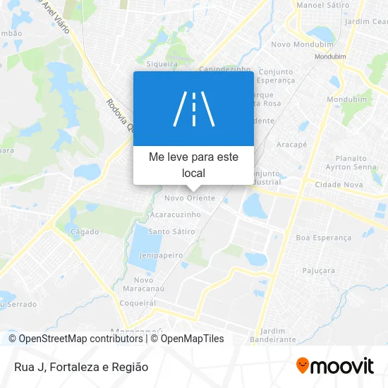 Rua J mapa