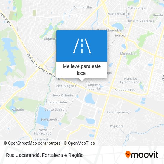 Rua Jacarandá mapa