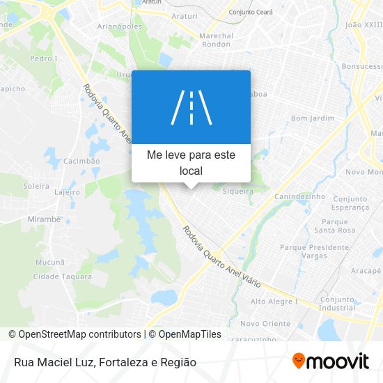 Rua Maciel Luz mapa