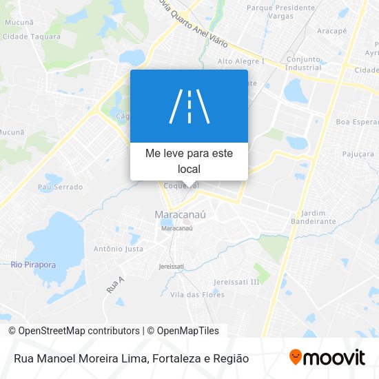 Rua Manoel Moreira Lima mapa