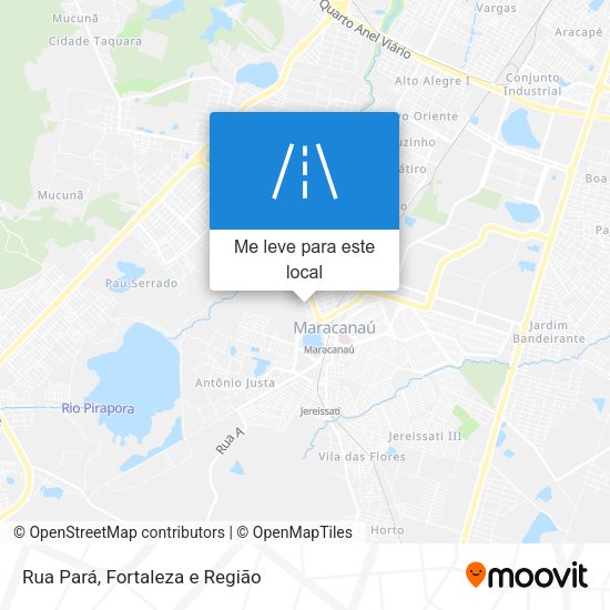 Rua Pará mapa