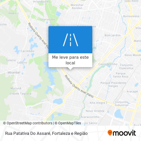 Rua Patativa Do Assaré mapa