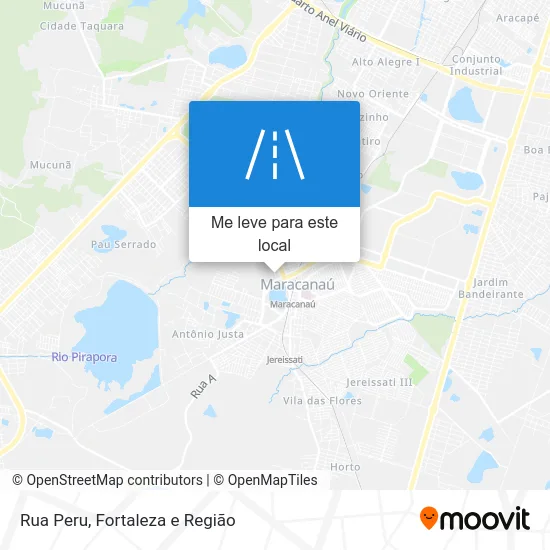 Rua Peru mapa