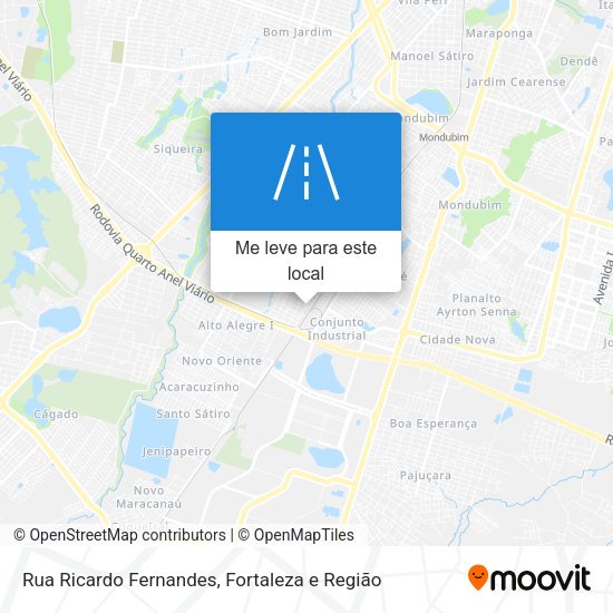 Rua Ricardo Fernandes mapa