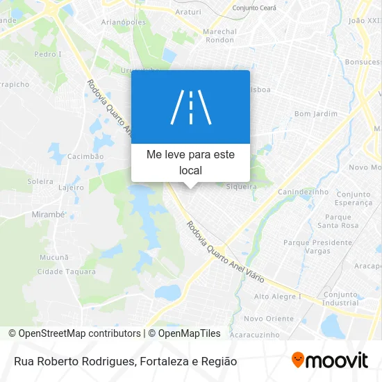 Rua Roberto Rodrigues mapa