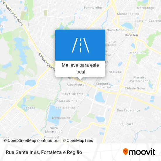 Rua Santa Inês mapa