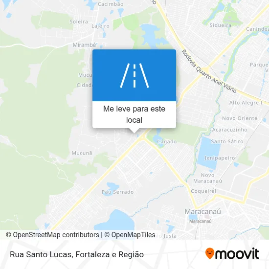 Rua Santo Lucas mapa