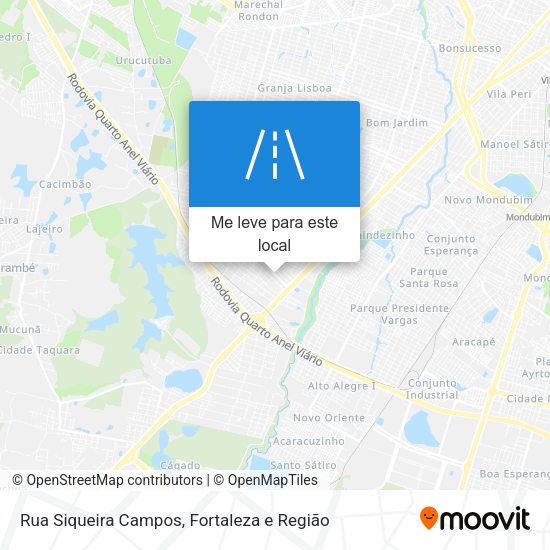 Rua Siqueira Campos mapa